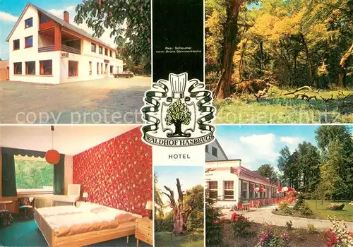 AK / Ansichtskarte Ganderkesee Hotel Waldhof Hasbruch Zimmer Park Ganderkesee