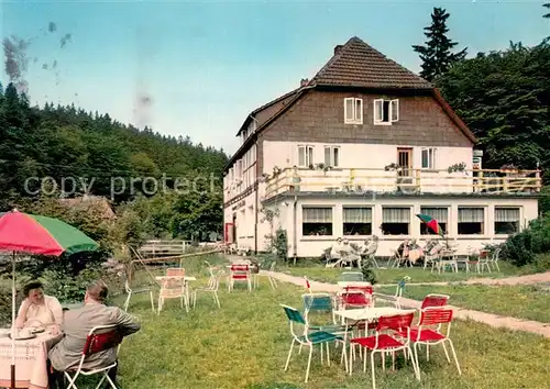AK / Ansichtskarte Neuhaus_Solling Waldhotel Alte Muehle Parkterrasse Neuhaus Solling