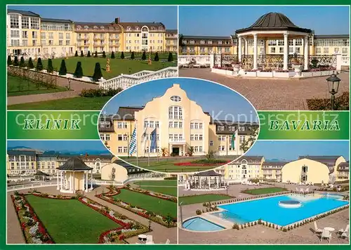 AK / Ansichtskarte Kreischa Klinik Bavaria Pavillon Park Schwimmbad Kreischa