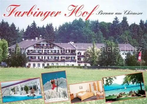 AK / Ansichtskarte Bernau_Chiemsee Farbinger Hof Hallenbad Zimmer Strand  Bernau Chiemsee