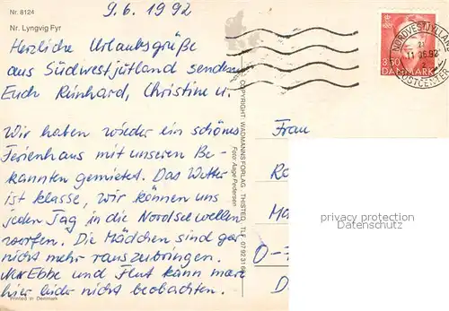 AK / Ansichtskarte Leuchtturm Nr.8124 Printed in Denemark Leuchtturm