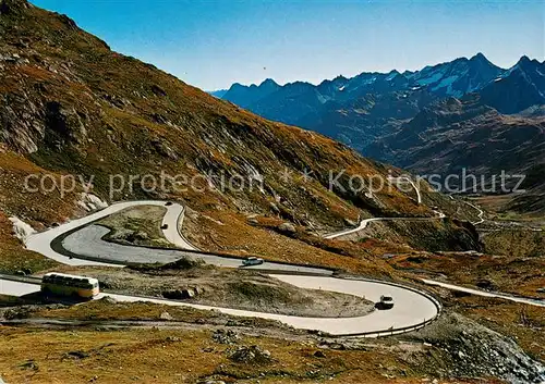 AK / Ansichtskarte Postbus Nufenen Pass Strasse 