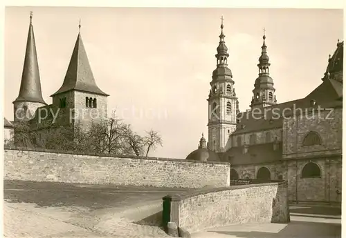 AK / Ansichtskarte Fulda Michaeliskirche und Dom Fulda