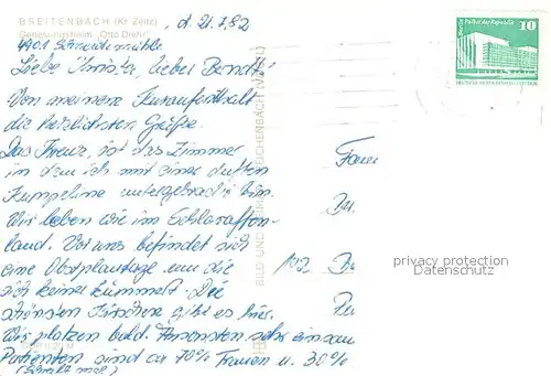 AK / Ansichtskarte Breitenbach_Zeitz Genesungsheim Otto Diehr Breitenbach Zeitz