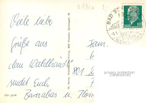 AK / Ansichtskarte Bad_Schandau Gaststaette Waldhaeusl Terrasse Bad_Schandau