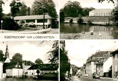 AK / Ansichtskarte Ebersdorf_Thueringen Friedrich Wolf Oberschule Orangerie am Kuechenteich Teilansicht Lobensteiner Strasse Ebersdorf Thueringen