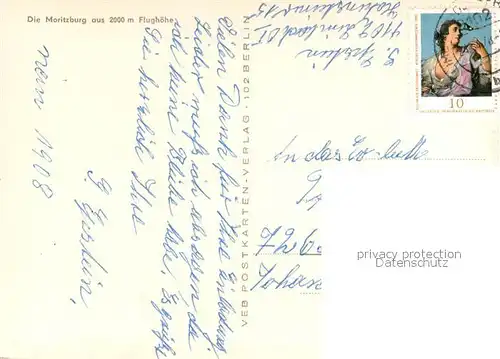 AK / Ansichtskarte Moritzburg_Sachsen Fliegeraufnahme mit Moritzburg Moritzburg Sachsen