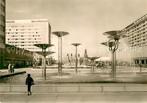 AK / Ansichtskarte Dresden Die Interhotels Koenigstein und Lilienstein in der Prager Strasse Dresden
