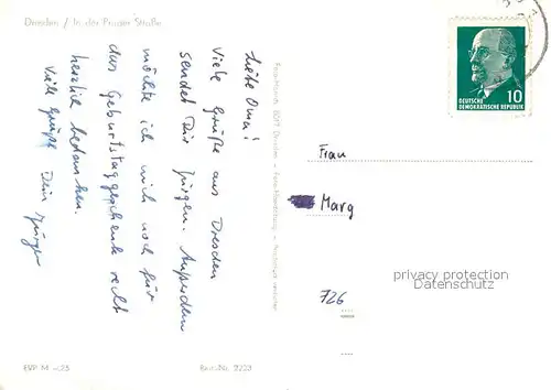 AK / Ansichtskarte Dresden Prager Strasse Dresden