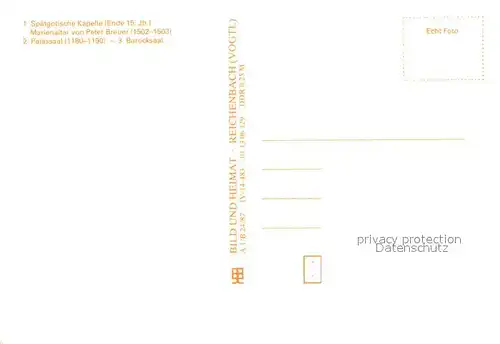 AK / Ansichtskarte Gnandstein Burg Gnandstein Spaetgot Kapelle Marienaltar Palassaal Barocksaal Gnandstein