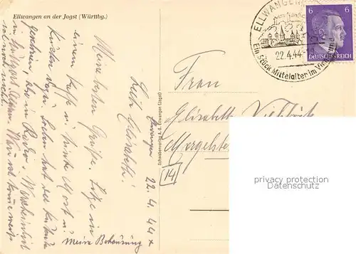 AK / Ansichtskarte Ellwangen_Jagst Kirche Panorama Ellwangen_Jagst