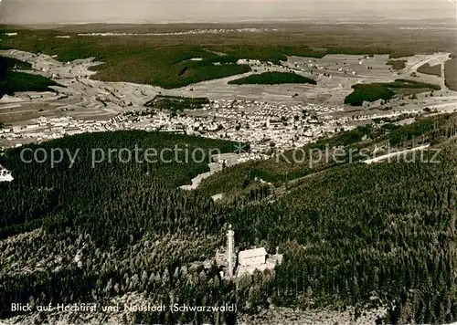 AK / Ansichtskarte Neustadt_Schwarzwald Fliegeraufnahme mit Hochfirst Neustadt_Schwarzwald