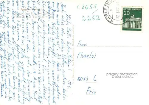 AK / Ansichtskarte Bad_Reichenhall Pension Hubertus Bootspartie Bad_Reichenhall