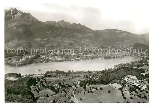 AK / Ansichtskarte Luzern__LU Kurhaus Sonn Matt Fliegeraufnahme 