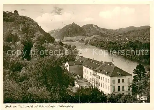 AK / Ansichtskarte Bonn_Rhein Blick vom Malerwinkel auf Rolandsbogen und Siebengebirge Bonn_Rhein
