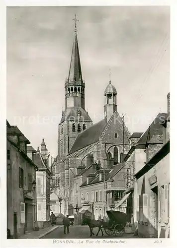 AK / Ansichtskarte Bonneval_28_d_Eure et Loir La Rue de Chateaudun 