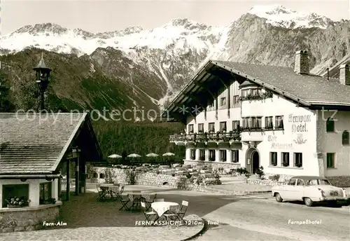 AK / Ansichtskarte Fernpass_Reutte Fern Alm Fernpass Hotel Fernpass Reutte