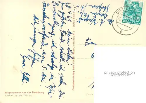 AK / Ansichtskarte Dresden Kath. Hofkirche bei Nacht Dresden