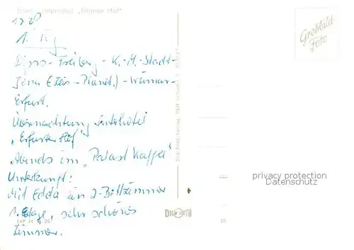 AK / Ansichtskarte Erfurt Interhotel Erfurter Hof Erfurt