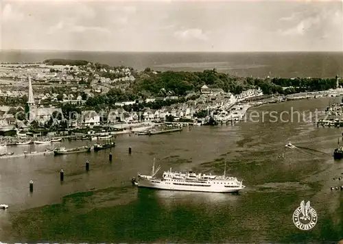 AK / Ansichtskarte Travemuende_Ostseebad Fliegeraufnahme MS Nordland  Travemuende_Ostseebad