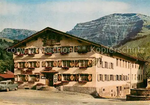 AK / Ansichtskarte Oberstaufen Alpengasthof Hotel Zum Loewen Oberstaufen