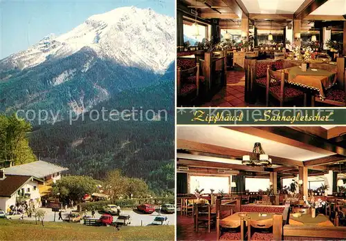 AK / Ansichtskarte Ramsau_Berchtesgaden Berggasthof Zipfhaeusl Gastraeume Ramsau Berchtesgaden