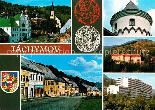 AK / Ansichtskarte Jachymov_Sankt_Joachimsthal Lazenske mesto proslule stribmymi doly pozdeji tezbou uranove rudy a vyrobou radia  