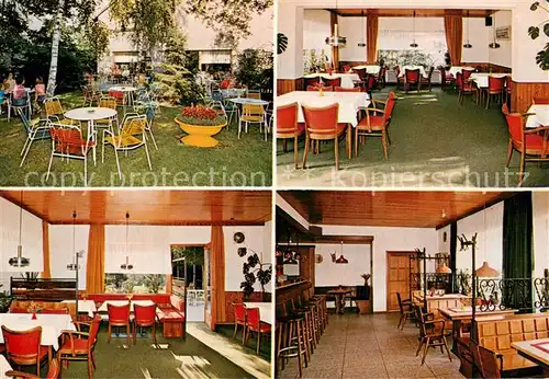 AK / Ansichtskarte Doetlingen Waldgasthof Gastraeume Bar Freiterrasse Doetlingen