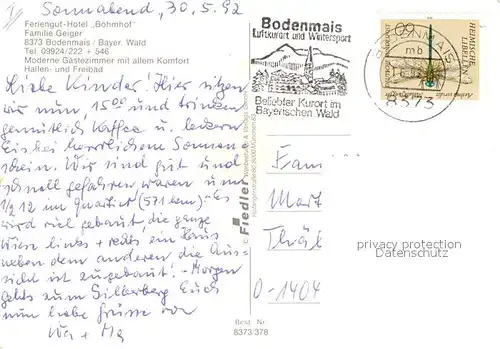 AK / Ansichtskarte Bodenmais Feriengut Hotel Boehmhof Hallenbad Terrasse Gastraum Bodenmais