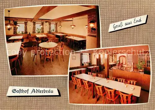 AK / Ansichtskarte End Gasthof Adlerbraeu Gastraeume End