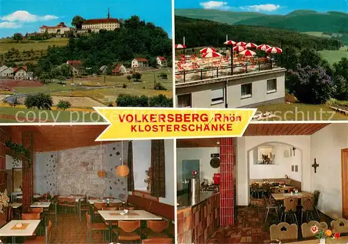 AK / Ansichtskarte Volkersberg Klosterschaenke Volkersberg Terrasse Gastraeume Volkersberg