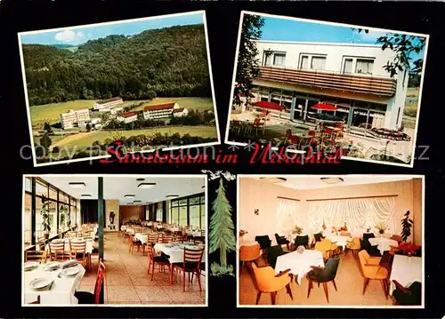 AK / Ansichtskarte Neukirchen_Knuellgebirge Waldsanatorium Urbachtal Terrasse Gastraeume Neukirchen Knuellgebirge