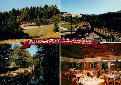 AK / Ansichtskarte Boebrach Restaurant Rothbach Hof Terrasse Gaststube Weiher Boebrach