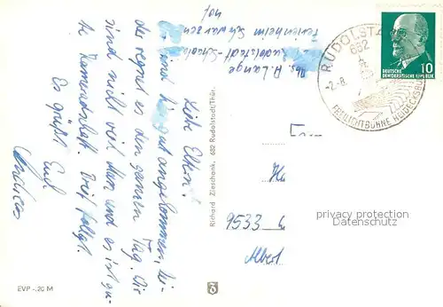 AK / Ansichtskarte Rudolstadt Ferienheim Schwarzenshof Rudolstadt