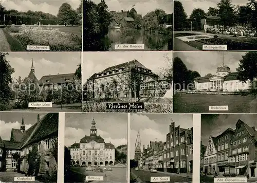 AK / Ansichtskarte Lueneburg Gradierwerk Kloster Luene Ilmenau Berliner Heim Rathaus Musikpavillon Badehaus Am Sand Giebelhaeuser Lueneburg