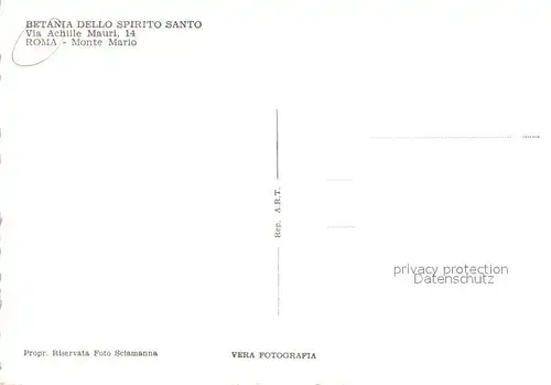 AK / Ansichtskarte Roma_Rom Betania dello Spirito Santo Roma_Rom
