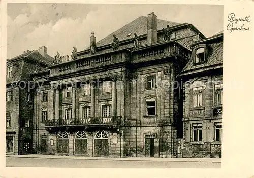 AK / Ansichtskarte Bayreuth Opernhaus Bayreuth
