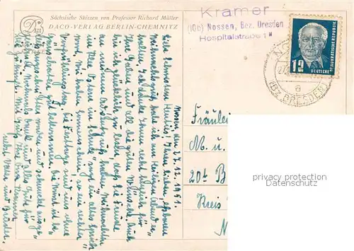 AK / Ansichtskarte Nossen Portal der Stadtkirche Nossen