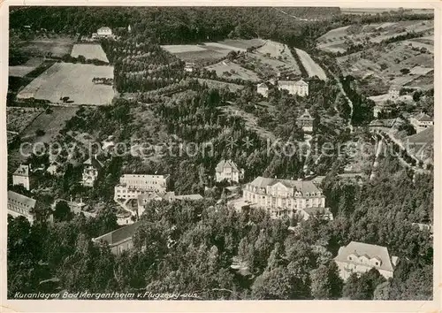 AK / Ansichtskarte Bad_Mergentheim Terrassen Kaffee Waldeck Fliegeraufnahme Bad_Mergentheim