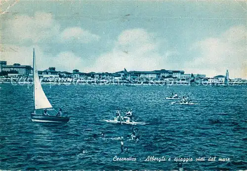AK / Ansichtskarte Cesenatico Alberghi e spiaggio visti dal mare Cesenatico