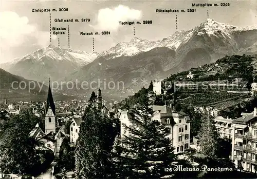 AK / Ansichtskarte Merano_Meran Panorama 