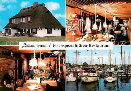 AK / Ansichtskarte Lippe_Siegerland Fischspezialitaeten Restaurant Klabautermann Gastraeume Hafen Lippe_Siegerland