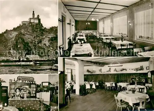 AK / Ansichtskarte Braubach_Rhein Zu den vier Jahreszeiten Althist Haus Gastraeume Bar Braubach Rhein