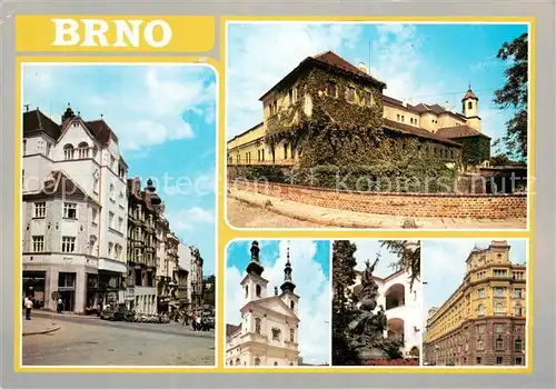 AK / Ansichtskarte Brno_Bruenn Krajske mesto Jihomoravskeho kraje zalozene Kulturni a politicke stredisko s vyznamnym pruemyslem a se souborem historickych pamatek Misto znamych velettrhu Brno_Bruenn