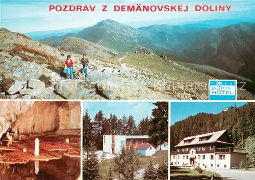 AK / Ansichtskarte Nizke_Tatry_Slovakia Hrebenovka z Chopka na Dumbier Hotel Bystrina a autocamping v Demaenovskej doline Chata Odboj 