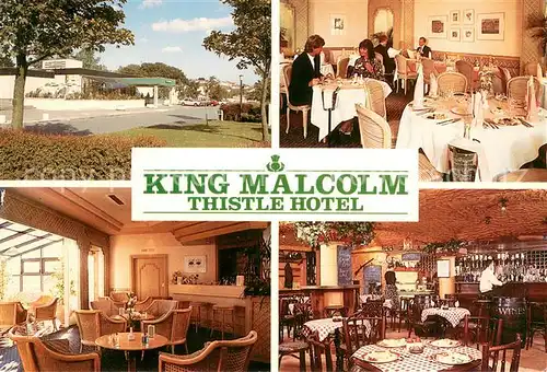 AK / Ansichtskarte Dunfermline_Scotland King Malcom Thistler Hotel Gastraeume Bar 