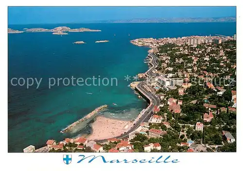 AK / Ansichtskarte Marseille_13 La Corniche Vue aerienne 