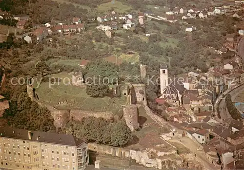 AK / Ansichtskarte Sierck les Bains_Moselle et son Chateau Fort Vue aerienne Sierck les Bains_Moselle