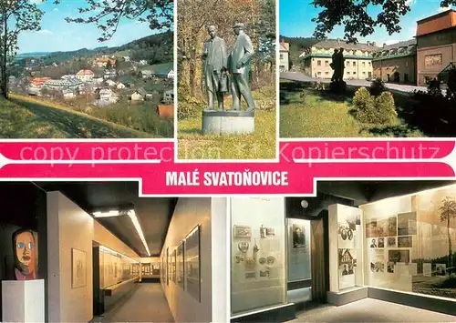 AK / Ansichtskarte Male_Svatonovice_Klein_Schwadowitz obec a letovisko Na namesti v rodnem dome Karla Capka muzeum bratri Capku Male_Svatonovice