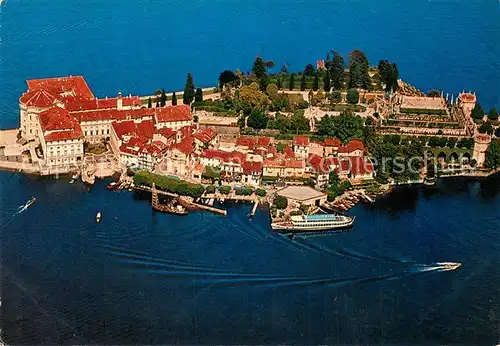 AK / Ansichtskarte Isola_Bella_Lago_Maggiore Fliegeraufnahme Isola_Bella_Lago_Maggiore